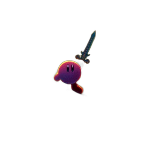 weapon, staff, sword, jewelry, 3d render, concept art, pixel art, vaporwave transparent PNG cut-out