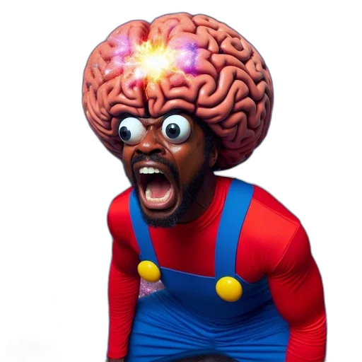 face, mask, hat, creature, concept art, 3d render, cartoon, comic book art transparent PNG cut-out