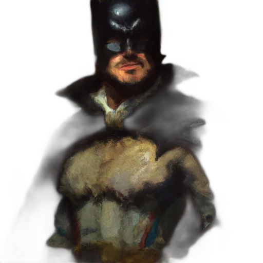 mask, comic book art, concept art, fantasy art, watercolor, dark, man, batman transparent PNG cut-out