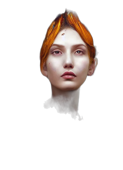 face, crown, mask, hair transparent PNG cut-out