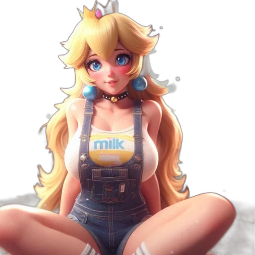 crown, dress, robot, pixel art, 3d render, anime, concept art, golden transparent PNG cut-out