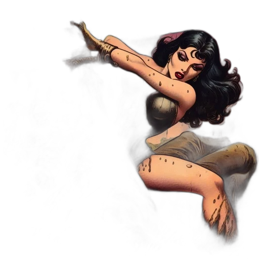 concept art, comic book art, fantasy art, cartoon, female, character, named, belladonna transparent PNG cut-out