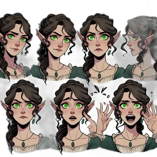 concept art, fantasy art, pixel art, comic book art, green, earth tones, dark, pastel transparent PNG cut-out