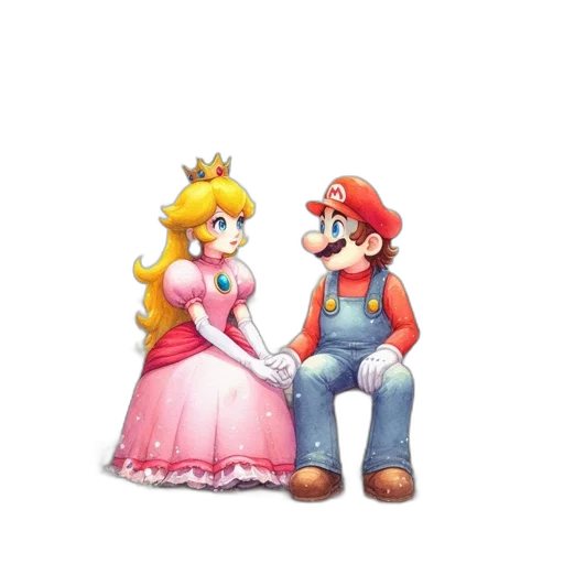 crown, dress, hat, furniture, concept art, pixel art, 3d render, watercolor transparent PNG cut-out