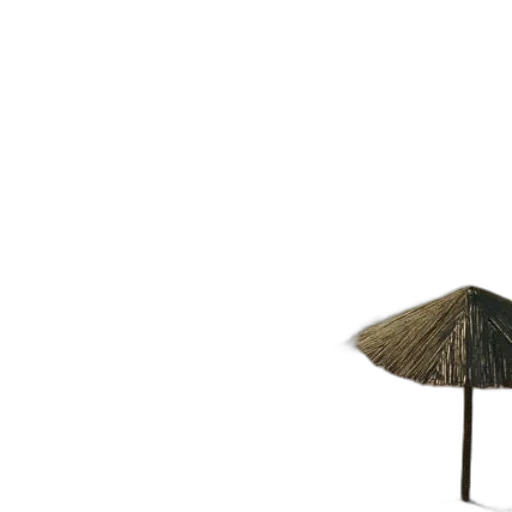 umbrella, hat, staff, furniture, 3d render, concept art, photorealistic, rain transparent PNG cut-out