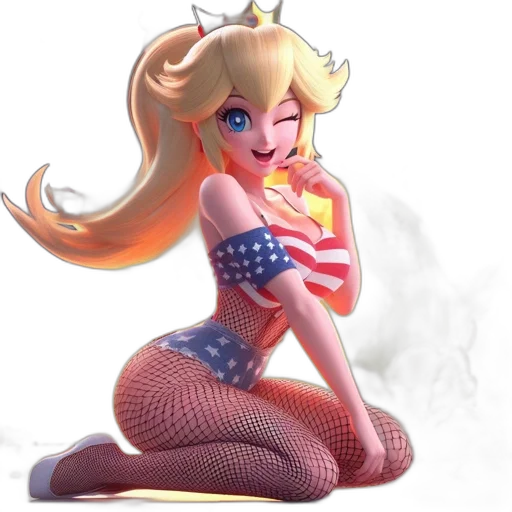 weapon, concept art, 3d render, cartoon, anime, animated, woman, patriotic transparent PNG cut-out