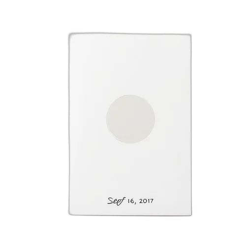 robot, plain, white, card, centered, circular, logo, horizontal transparent PNG cut-out