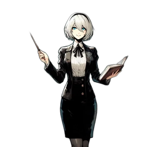 staff, weapon, dress, robot, concept art, pixel art, anime, cartoon transparent PNG cut-out