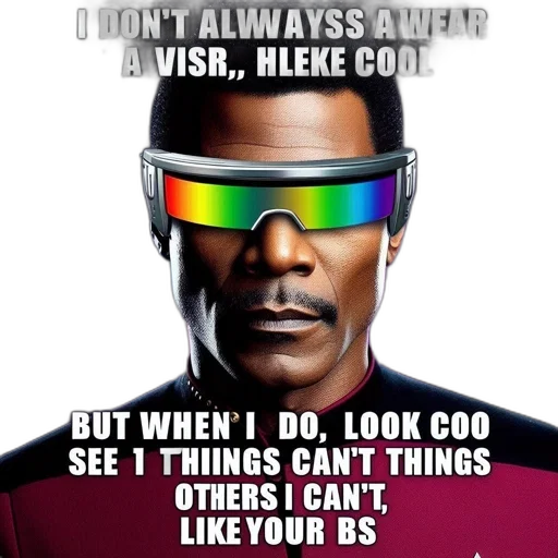 mask, face, robot, cyberpunk, outer space, captain, picard, wears transparent PNG cut-out