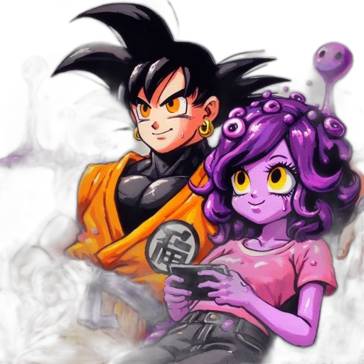 concept art, comic book art, anime, pixel art, underwater, fire, outer space, dark transparent PNG cut-out