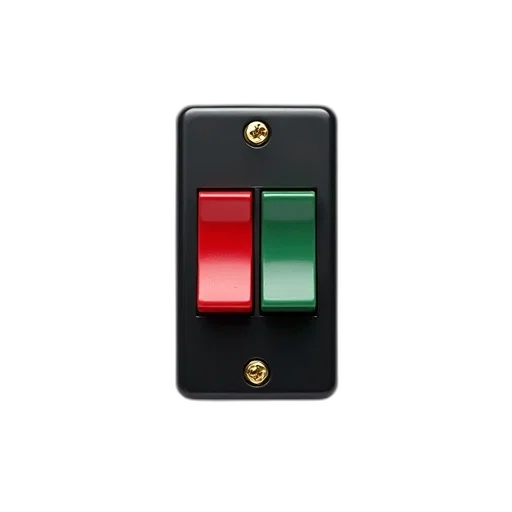 car, jewelry, black, electrical, switch, red, button, left transparent PNG cut-out