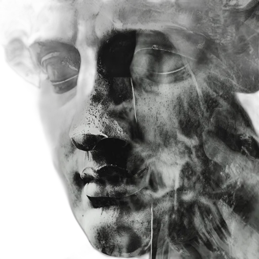 mask, face, crown, robot, photorealistic, 3d render, concept art, fire transparent PNG cut-out