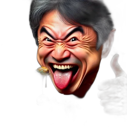 face, mask, creature, animal, photorealistic, 3d render, concept art, cartoon transparent PNG cut-out