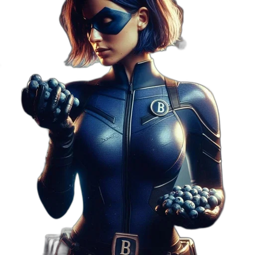 robot, comic book art, concept art, fantasy art, 3d render, blue, female, character transparent PNG cut-out