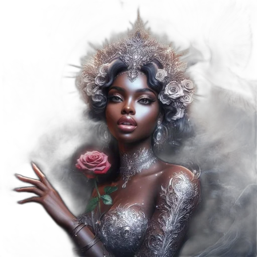 crown, jewelry, dress, mask, fantasy art, concept art, photorealistic, oil painting transparent PNG cut-out