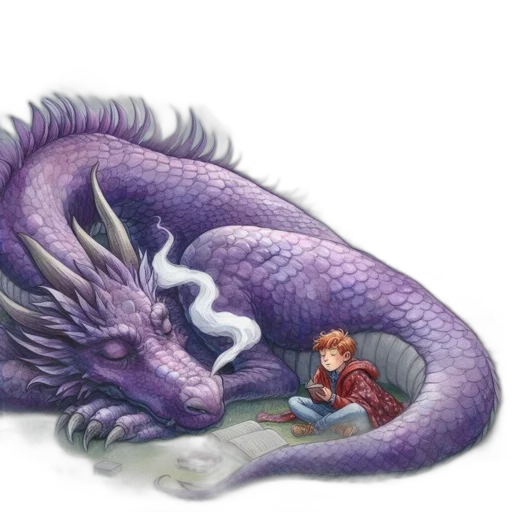 dragon, creature, fantasy art, concept art, watercolor, pixel art, underwater, fire transparent PNG cut-out