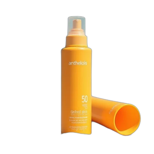 bottle, anthelolis, sun, spray, spf50 transparent PNG cut-out