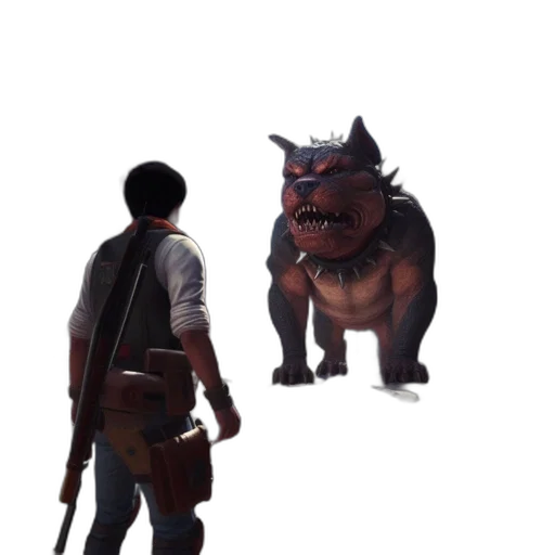 animal, creature, weapon, staff, concept art, 3d render, fantasy art, photorealistic transparent PNG cut-out