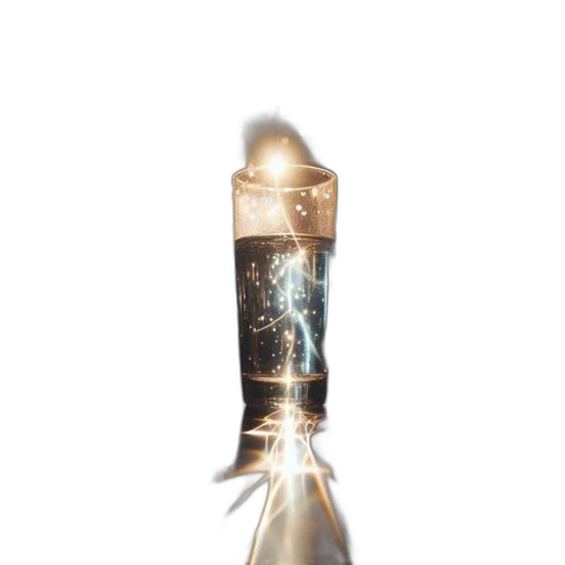 bottle, sword, weapon, staff, 3d render, concept art, photorealistic, fire transparent PNG cut-out