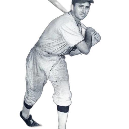 staff, vintage, black-and-white, photo, baseball, player, uniform, holding transparent PNG cut-out