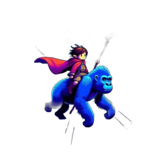 dragon, animal, creature, staff, pixel art, concept art, fantasy art, 3d render transparent PNG cut-out