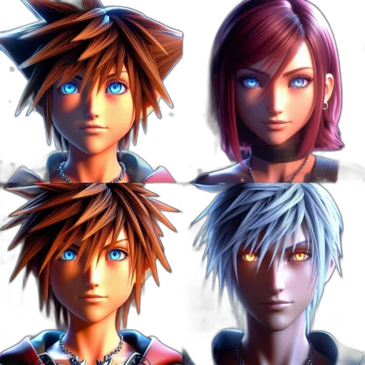 concept art, 3d render, anime, fantasy art, blue, neon, pastel, colorful transparent PNG cut-out