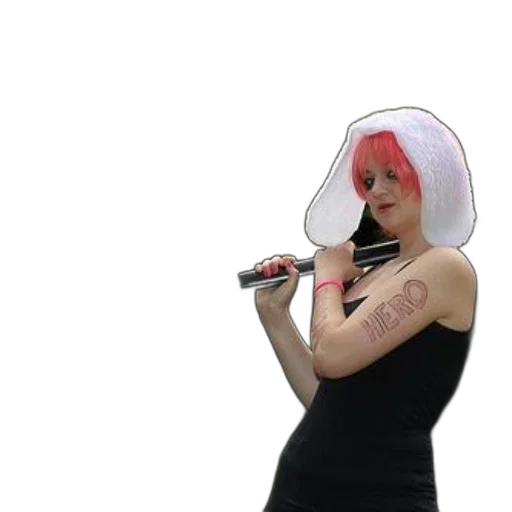 hat, dress, umbrella, robot, cyberpunk, concept art, 3d render, vaporwave transparent PNG cut-out