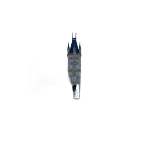 umbrella, building, weapon, staff, pixel art, 3d render, concept art, photorealistic transparent PNG cut-out
