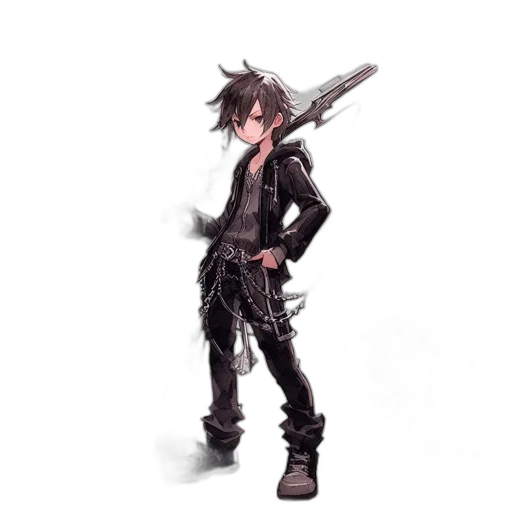 weapon, sword, staff, jacket, concept art, 3d render, fantasy art, pixel art transparent PNG cut-out