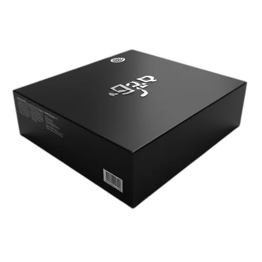 crown, shoes, 3d render, monochrome, black, rectangular, box, glossy transparent PNG cut-out
