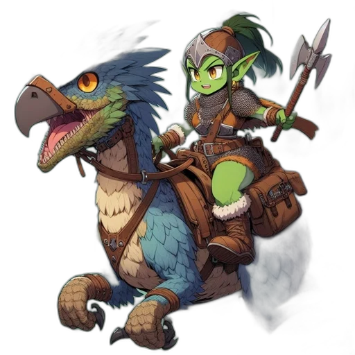 dragon, staff, weapon, concept art, fantasy art, pixel art, comic book art, green transparent PNG cut-out