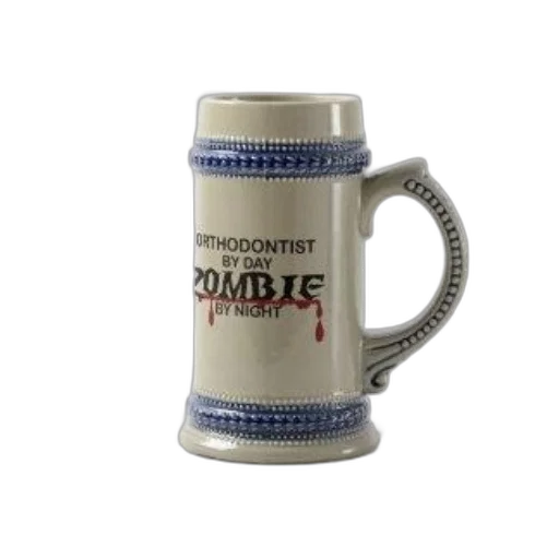 bottle, 3d render, mug, blue, white, design, around, handle transparent PNG cut-out