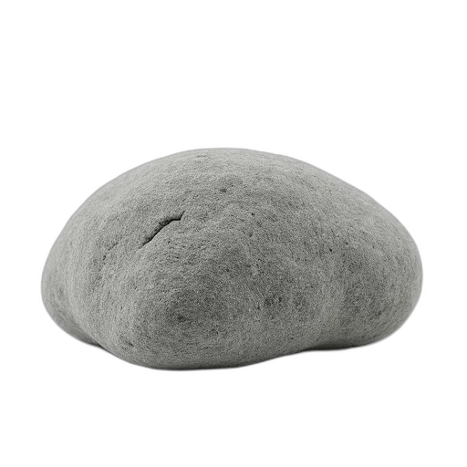 hat, food, hair, mask, photorealistic, 3d render, gray, rock transparent PNG cut-out