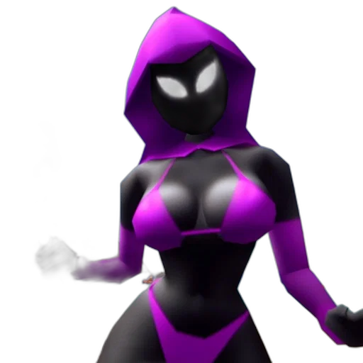 mask, dress, robot, 3d render, concept art, pixel art, comic book art, dark transparent PNG cut-out
