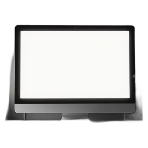 staff, robot, furniture, 3d render, monochrome, blank, monitor, screen transparent PNG cut-out