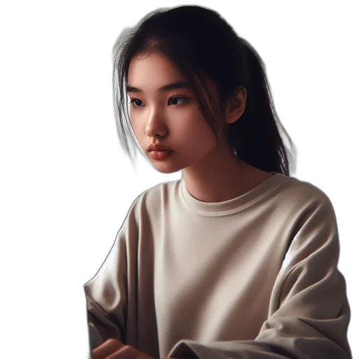 face, jacket, hair, jewelry, photorealistic, oil painting, pixel art, fantasy art transparent PNG cut-out