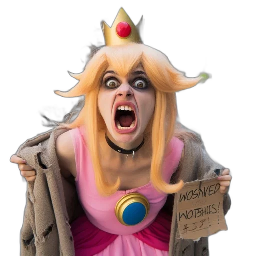 crown, staff, creature, face, concept art, fantasy art, 3d render, anime transparent PNG cut-out