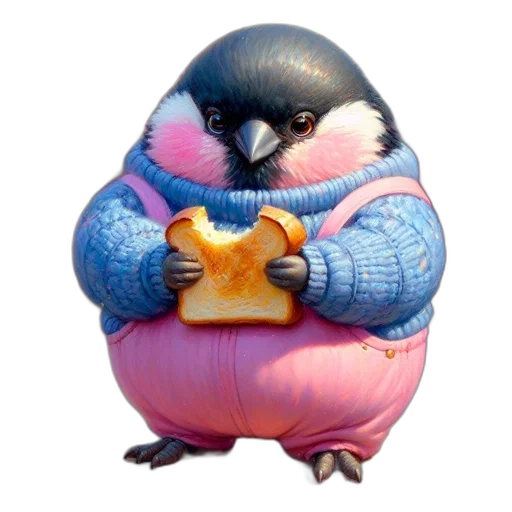food, jacket, animal, jewelry, concept art, 3d render, vaporwave, watercolor transparent PNG cut-out