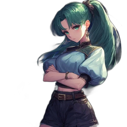 staff, weapon, dress, jacket, anime, concept art, vaporwave, pixel art transparent PNG cut-out