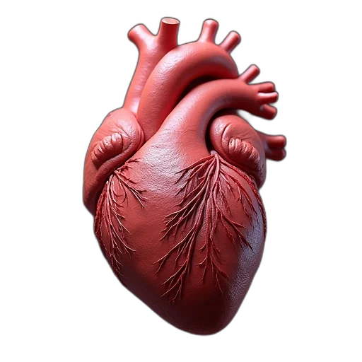 3d render, photorealistic, concept art, heart transparent PNG cut-out