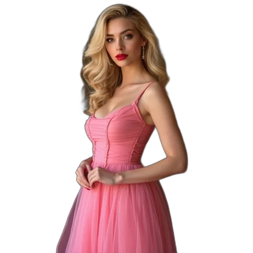 dress, photorealistic, concept art, 3d render, sexy, slender, penelope, garcia transparent PNG cut-out