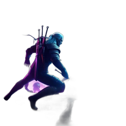 sword, weapon, staff, robot, concept art, cyberpunk, pixel art, comic book art transparent PNG cut-out