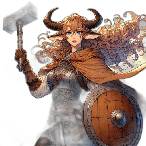 sword, staff, fantasy art, concept art, comic book art, anime, female, warrior transparent PNG cut-out