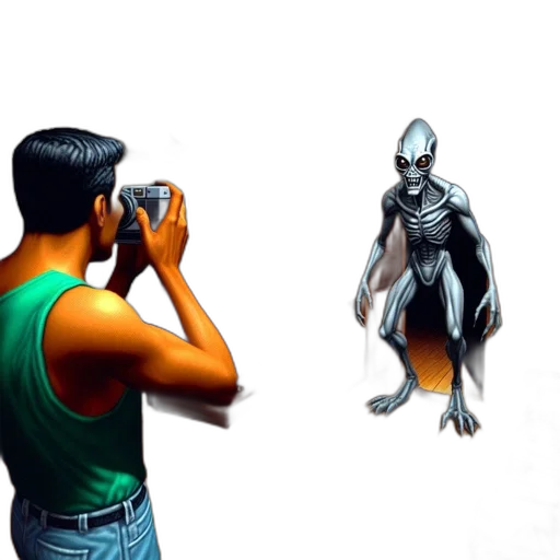 robot, creature, mask, weapon, concept art, 3d render, comic book art, photorealistic transparent PNG cut-out