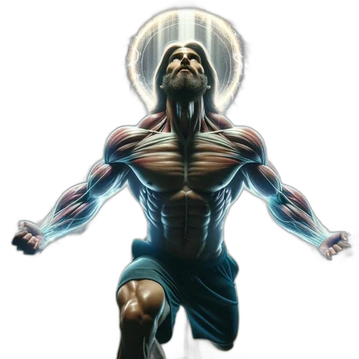 comic book art, concept art, fantasy art, 3d render, muscular, man, characterized, sharp transparent PNG cut-out