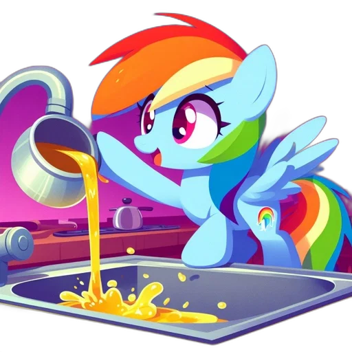 food, pixel art, concept art, animated, pegasus, pours, liquid, jug transparent PNG cut-out
