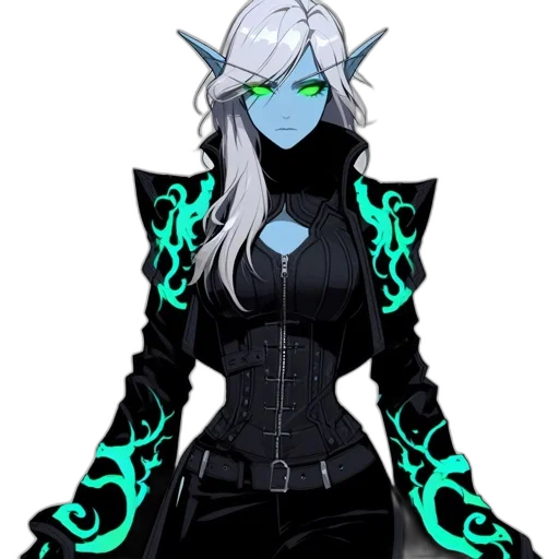 staff, fantasy art, concept art, pixel art, comic book art, dark, monochrome, green transparent PNG cut-out