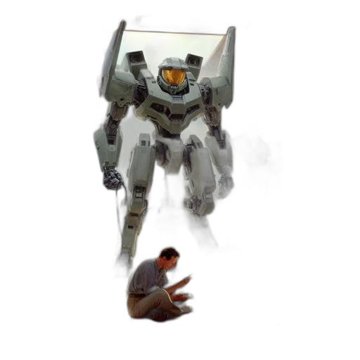 robot, weapon, creature, animal, concept art, 3d render, outer space, garage transparent PNG cut-out