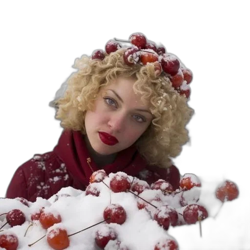 hat, crown, snow, red, woman, outfit, cherry, headpiece transparent PNG cut-out