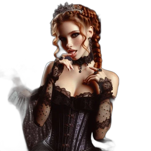 dress, jewelry, fantasy art, photorealistic, concept art, pixel art, dark, group transparent PNG cut-out